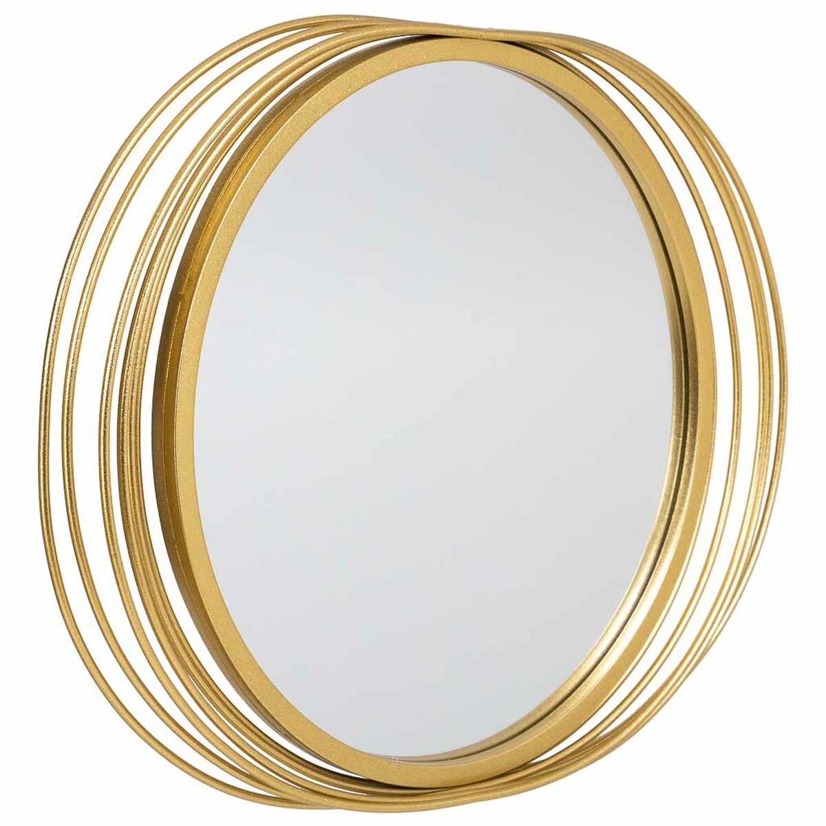 Espejo de pared Alexandra House Living Oro Metal Hierro Espejo 4 x 49 x 66 cm