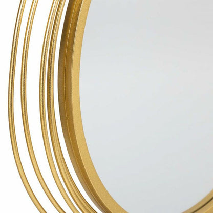 Espejo de pared Alexandra House Living Oro Metal Hierro Espejo 4 x 49 x 66 cm