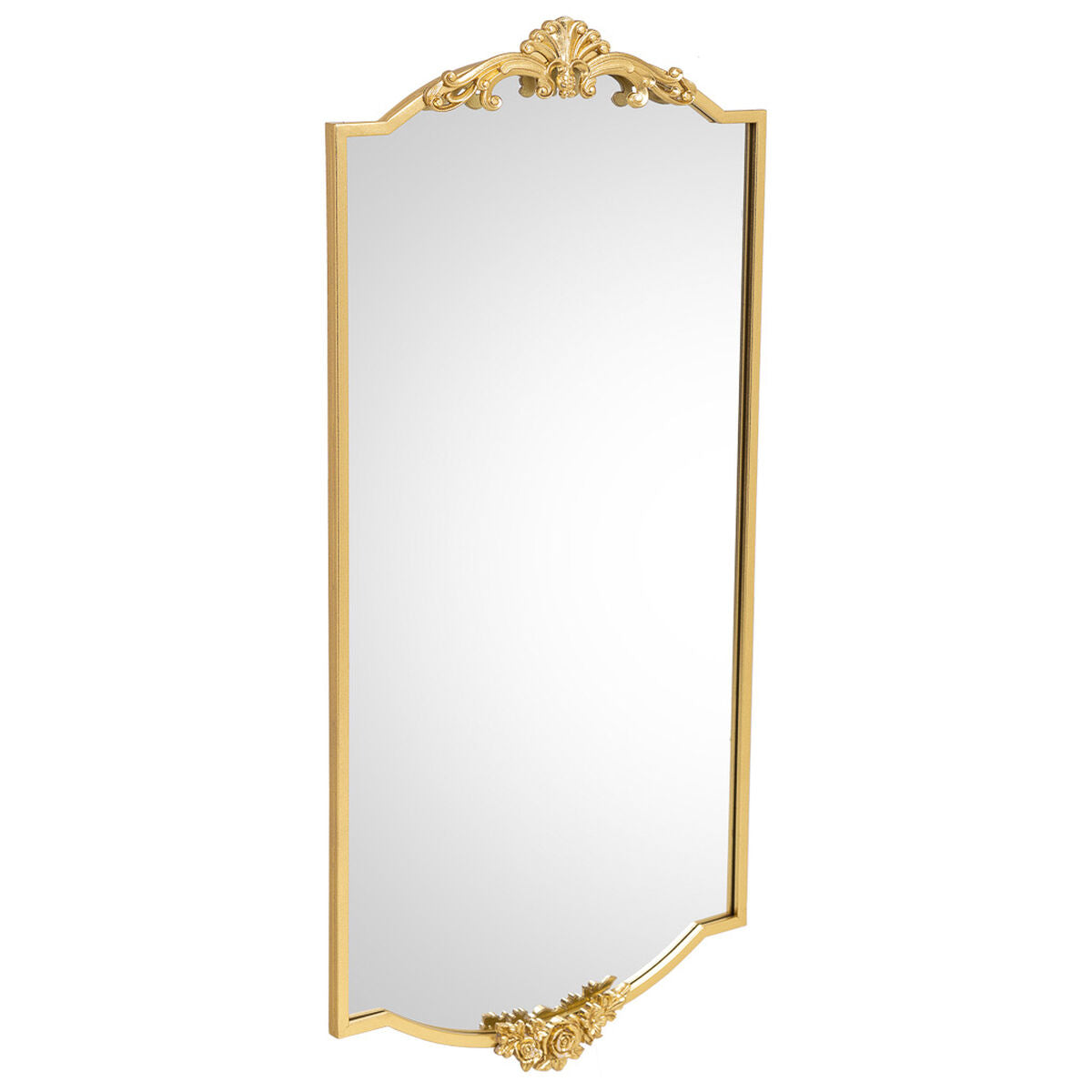 Espejo de pared Alexandra House Living Oro Metal Hierro Espejo 3 x 107 x 50 cm