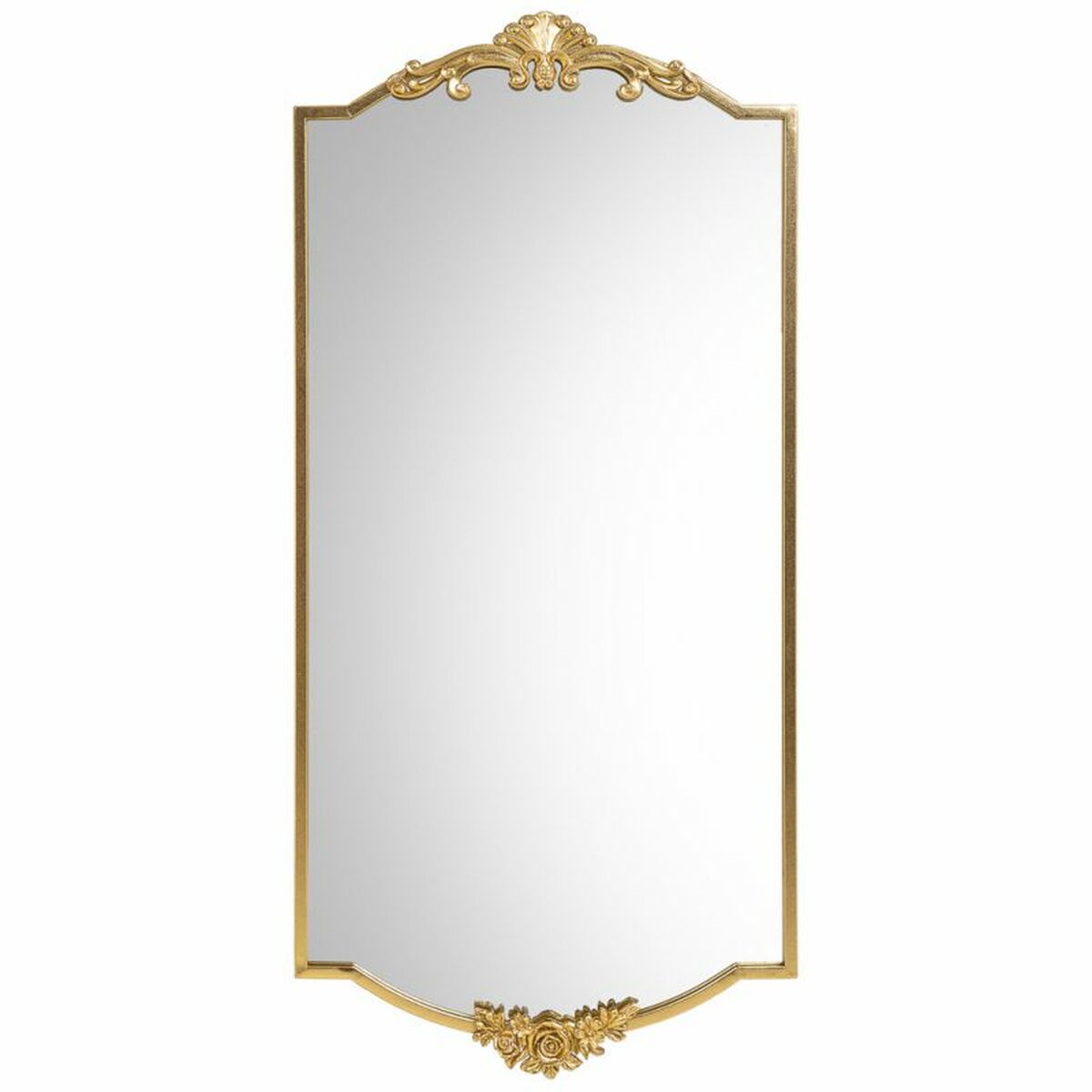 Espejo de pared Alexandra House Living Oro Metal Hierro Espejo 3 x 107 x 50 cm