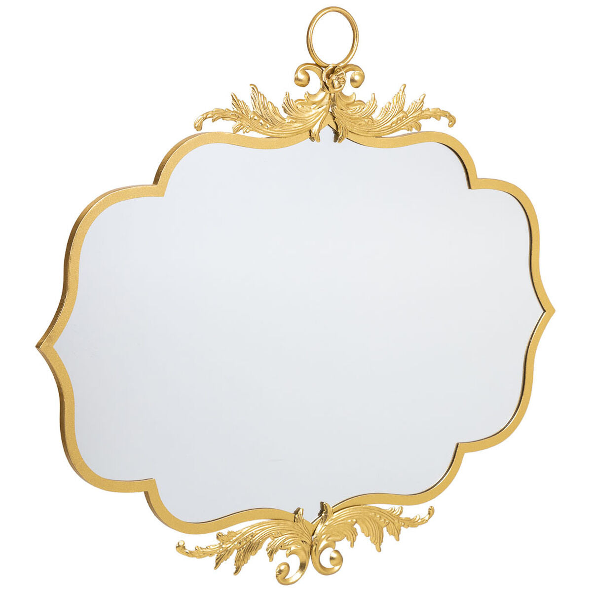 Espejo de pared Alexandra House Living Oro Metal Hierro Espejo 4 x 90 x 78 cm