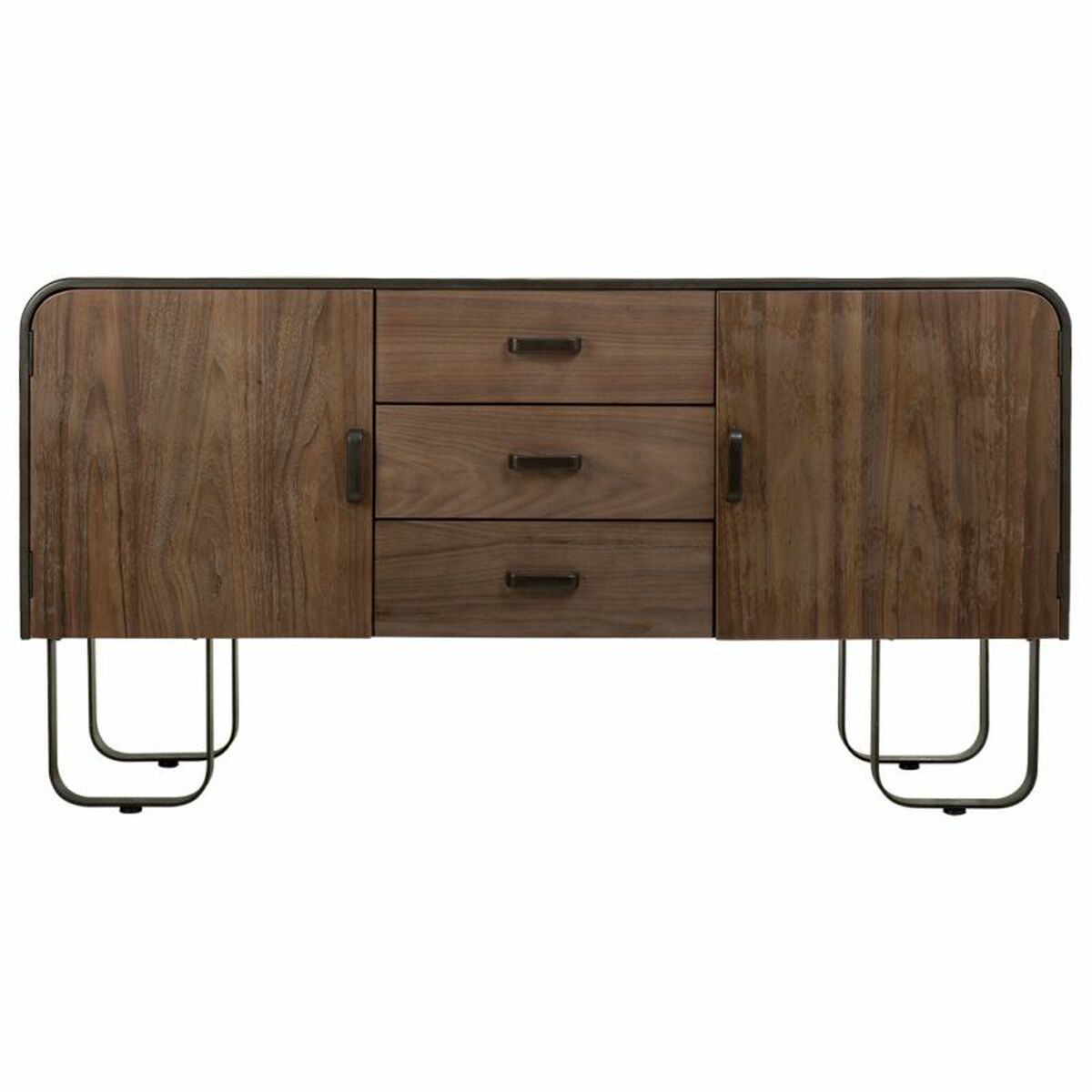 Aparador Alexandra House Living Marrón Hierro Madera de abeto 47 x 76 x 145 cm