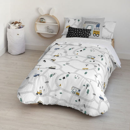 Kids&amp;Cotton Brail White Duvet Cover 155 x 220 cm