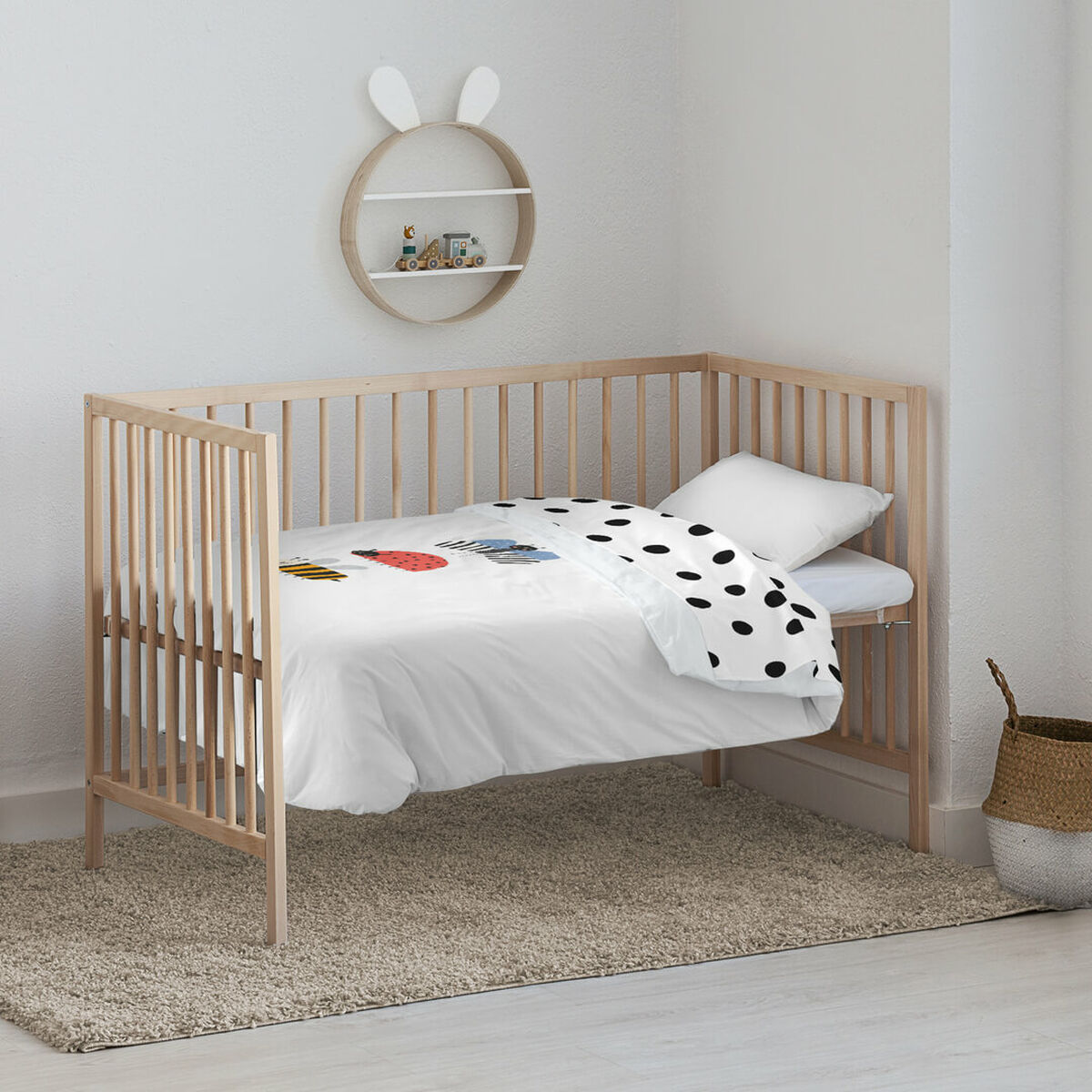 Duvet Cover for Kids&amp;Cotton Kamal Crib 100 x 120 cm