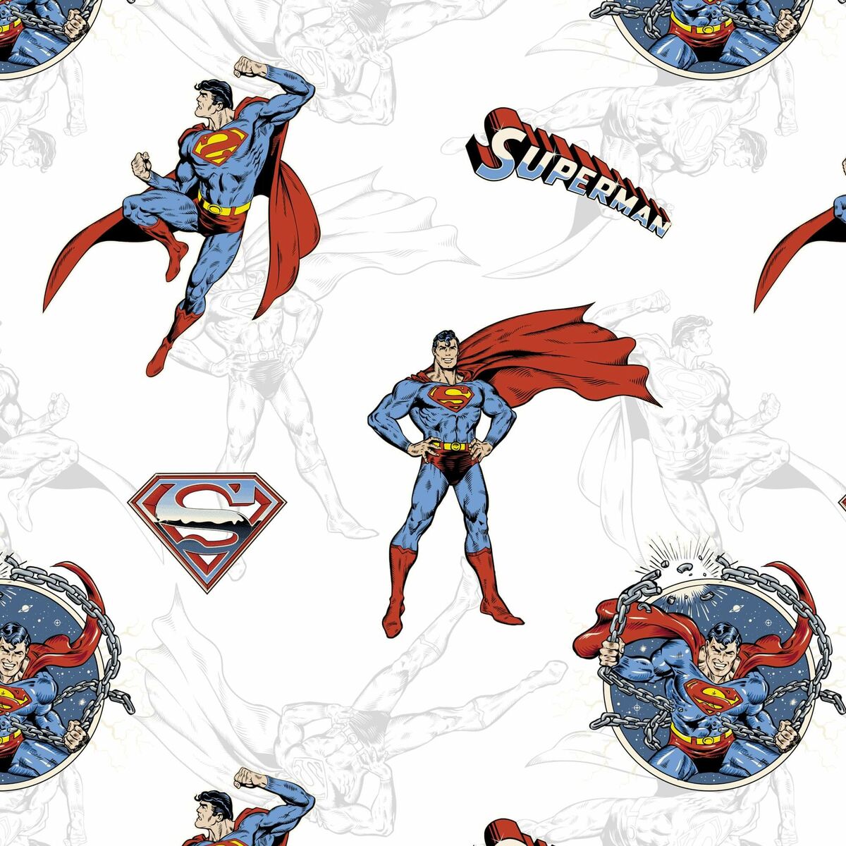 Mantel Belum Superman 05 Multicolor 150 x 150 cm