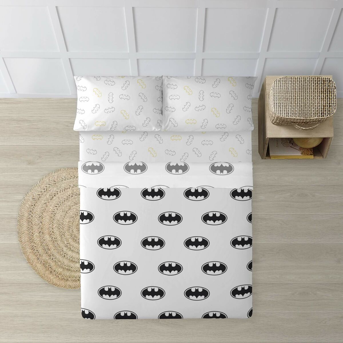 Batman Basic Multicolor Sheet Set Bed 135 cm