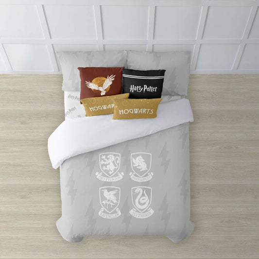 Funda Nórdica Harry Potter Hogwarts Shields Multicolor 220 x 220 cm Cama de 135