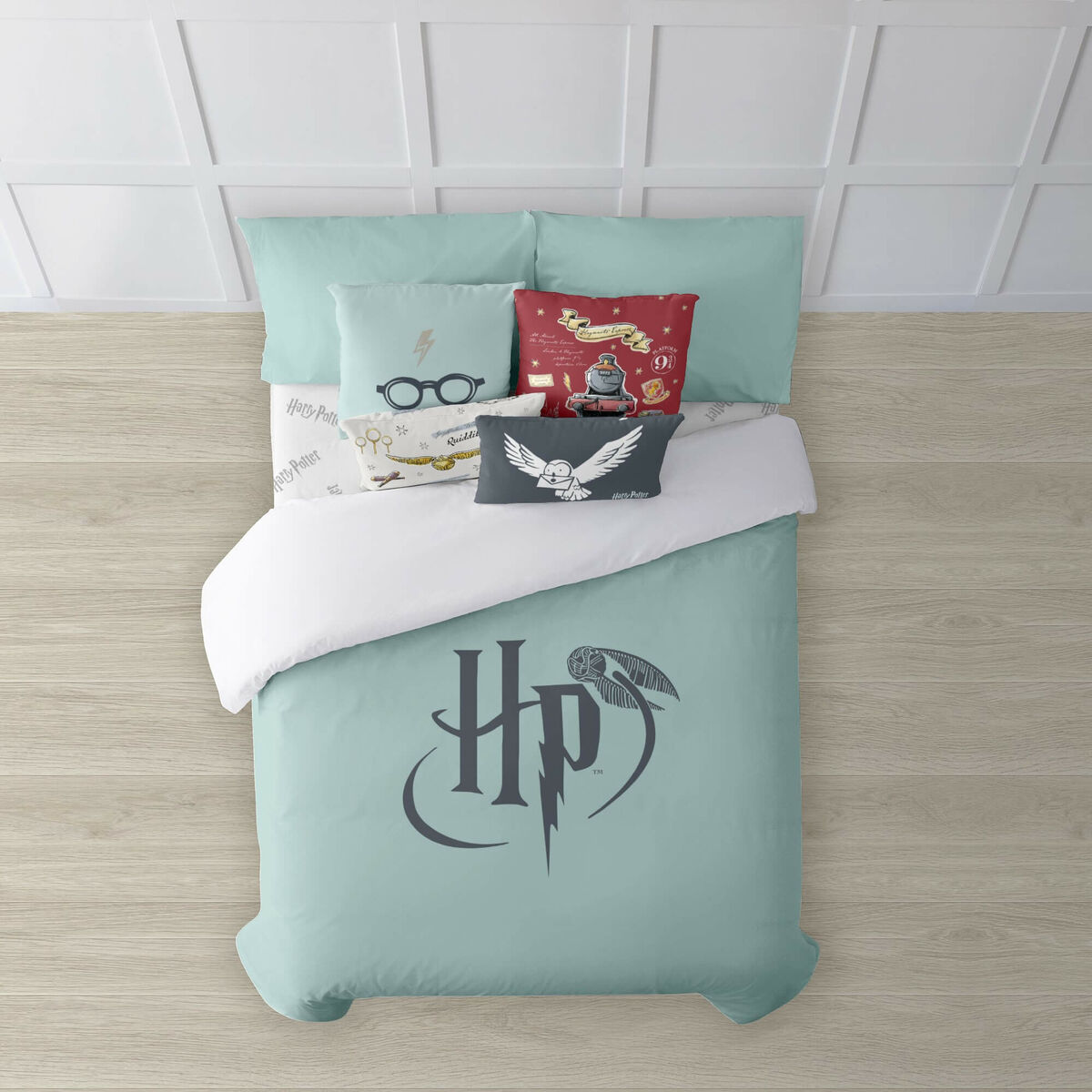 Harry Potter Mint Multicolor Duvet Cover 180 x 220 cm Bed of 105