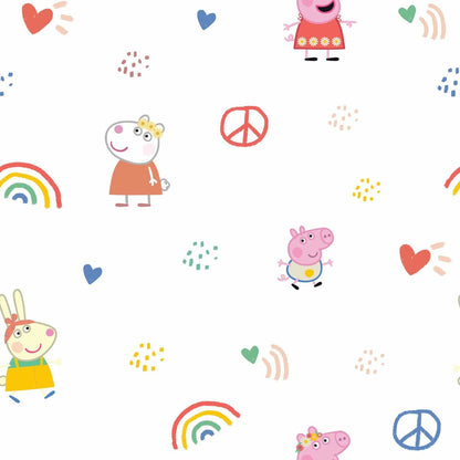 Juego de Sábanas Peppa Pig Peace Multicolor