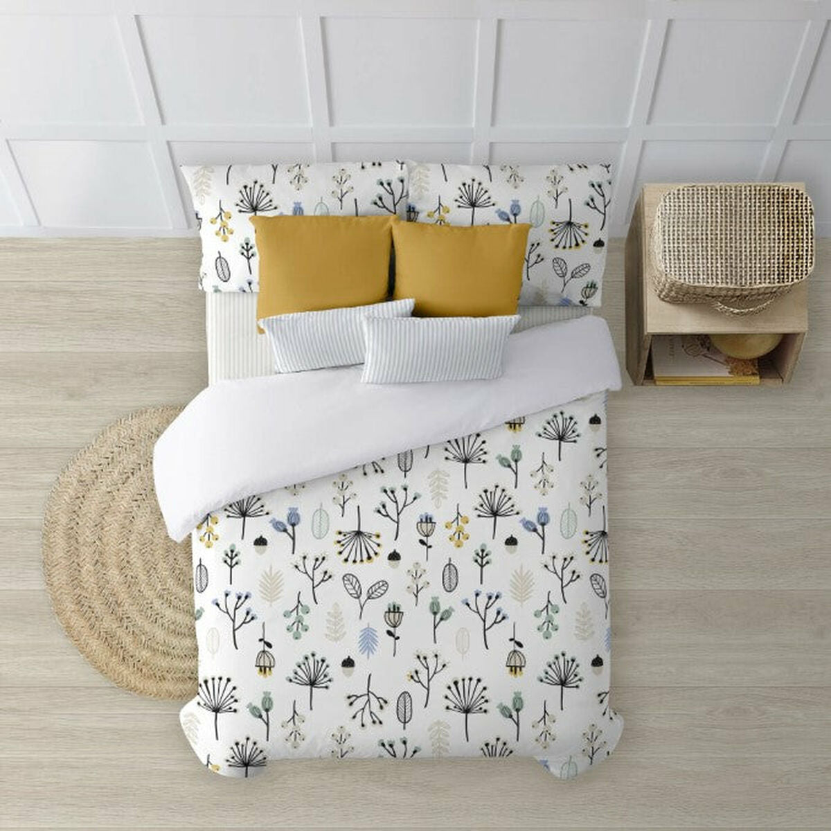 Santorini Mint Decolored Duvet Cover 140 x 200 cm