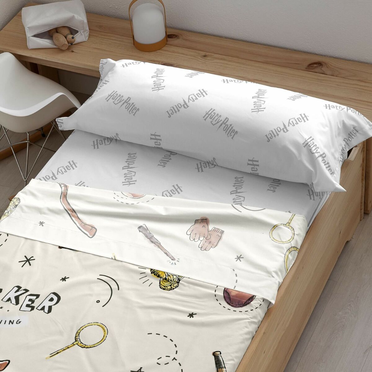 Juego de Sábanas Harry Potter Quidditch Child Multicolor Cama 105 cm