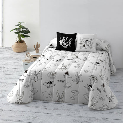 Colcha Looney Tunes B&W 250 x 270 cm 250 x 3 x 270 cm