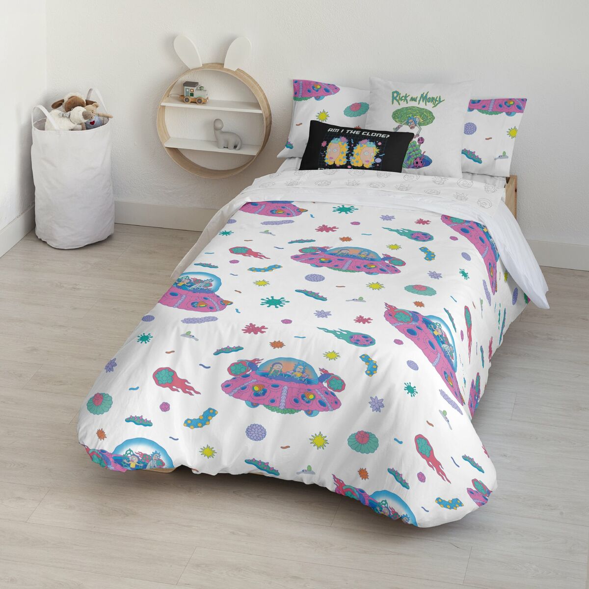 Rick and Morty Universe Duvet Cover Multicolor 140 x 200 cm