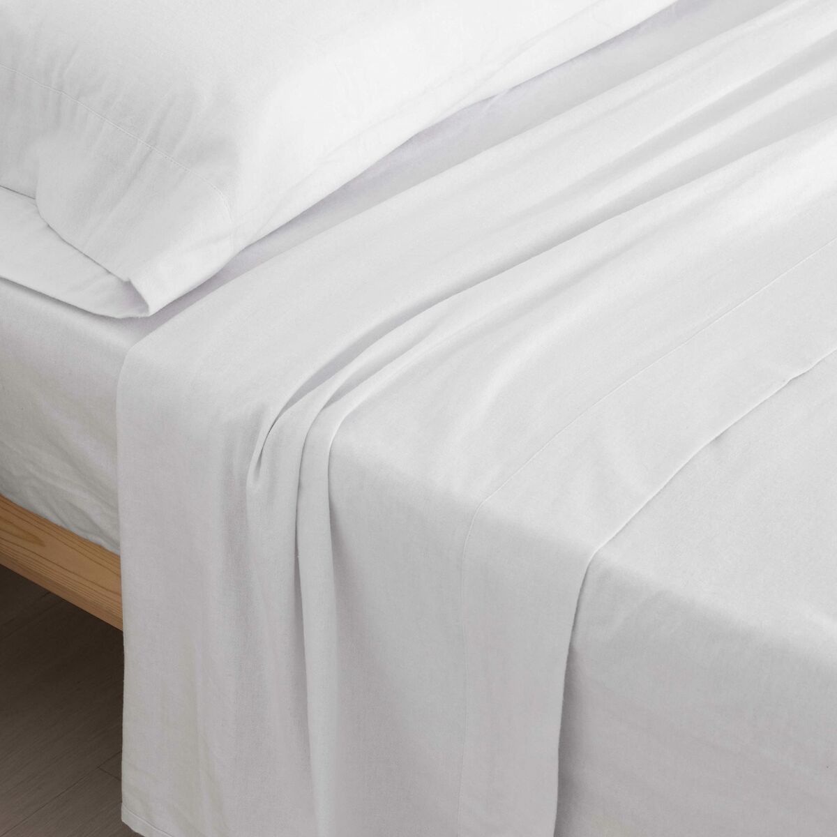 SG Home White Sheet Set 135 Bed Flannel