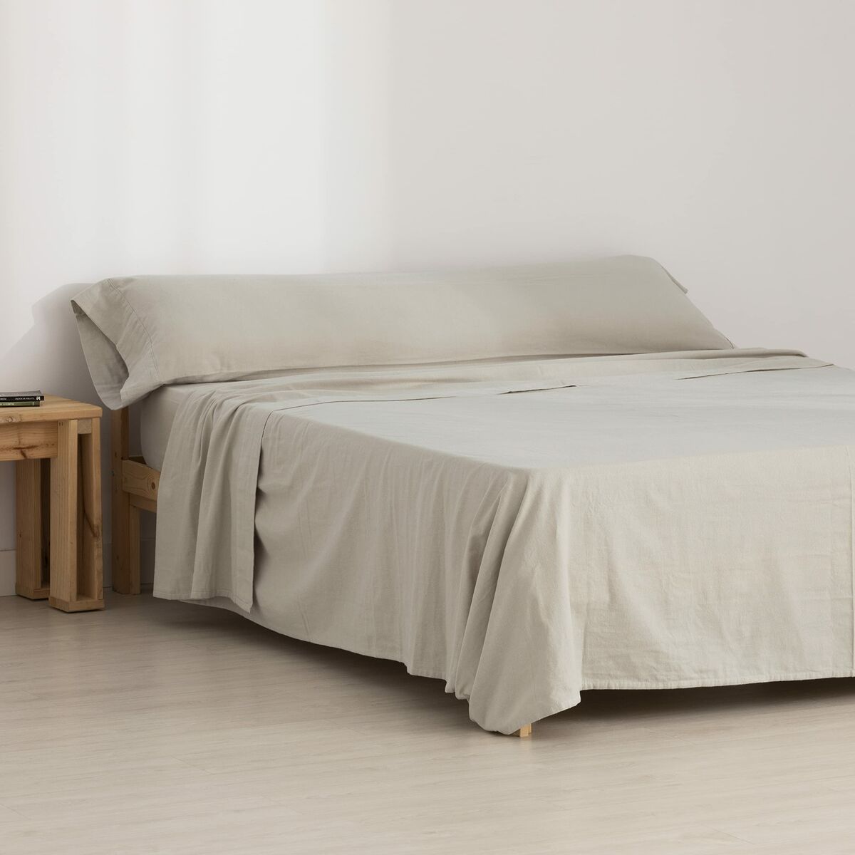 SG Hogar Natural Sheet Set 90 Bed Flannel