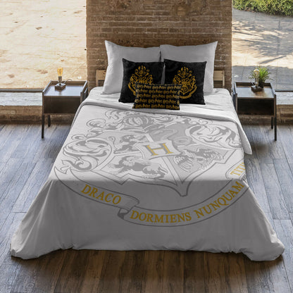 Harry Potter Hogwarts Gray Duvet Cover 180 x 220 cm Bed of 105