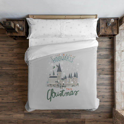 Harry Potter Hogwarts in Christmas Duvet Cover Bed 105 180 x 220 cm