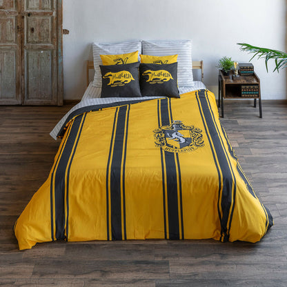 Harry Potter Hufflepuff Yellow Black Duvet Cover 220 x 220 cm 135/140 cm Bed