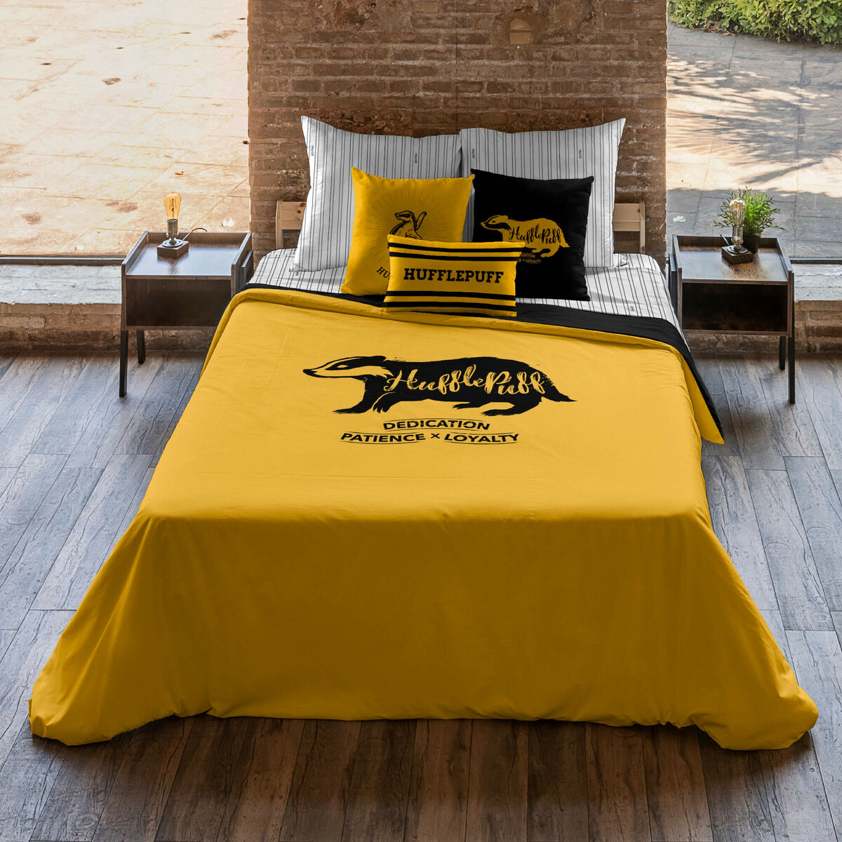 Funda Nórdica Harry Potter Hufflepuff Values Amarillo 220 x 220 cm Cama de 135/140