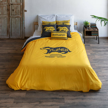 Harry Potter Hufflepuff Values ​​Yellow Duvet Cover 220 x 220 cm 135/140 cm Bed