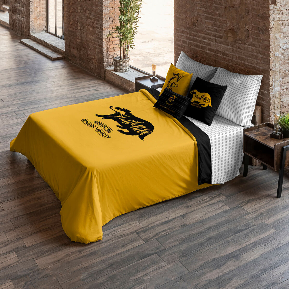 Funda Nórdica Harry Potter Hufflepuff Values Amarillo 240 x 220 cm Cama de 150/160