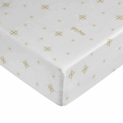 Harry Potter Stars Gold White Sheet Set 180 Bed 280 x 270 cm