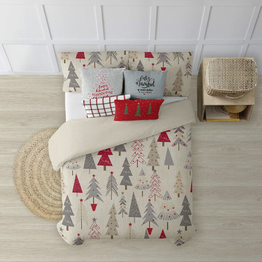 Decolored Duvet Cover Merry Christmas 31 Multicolor 200 x 200 cm