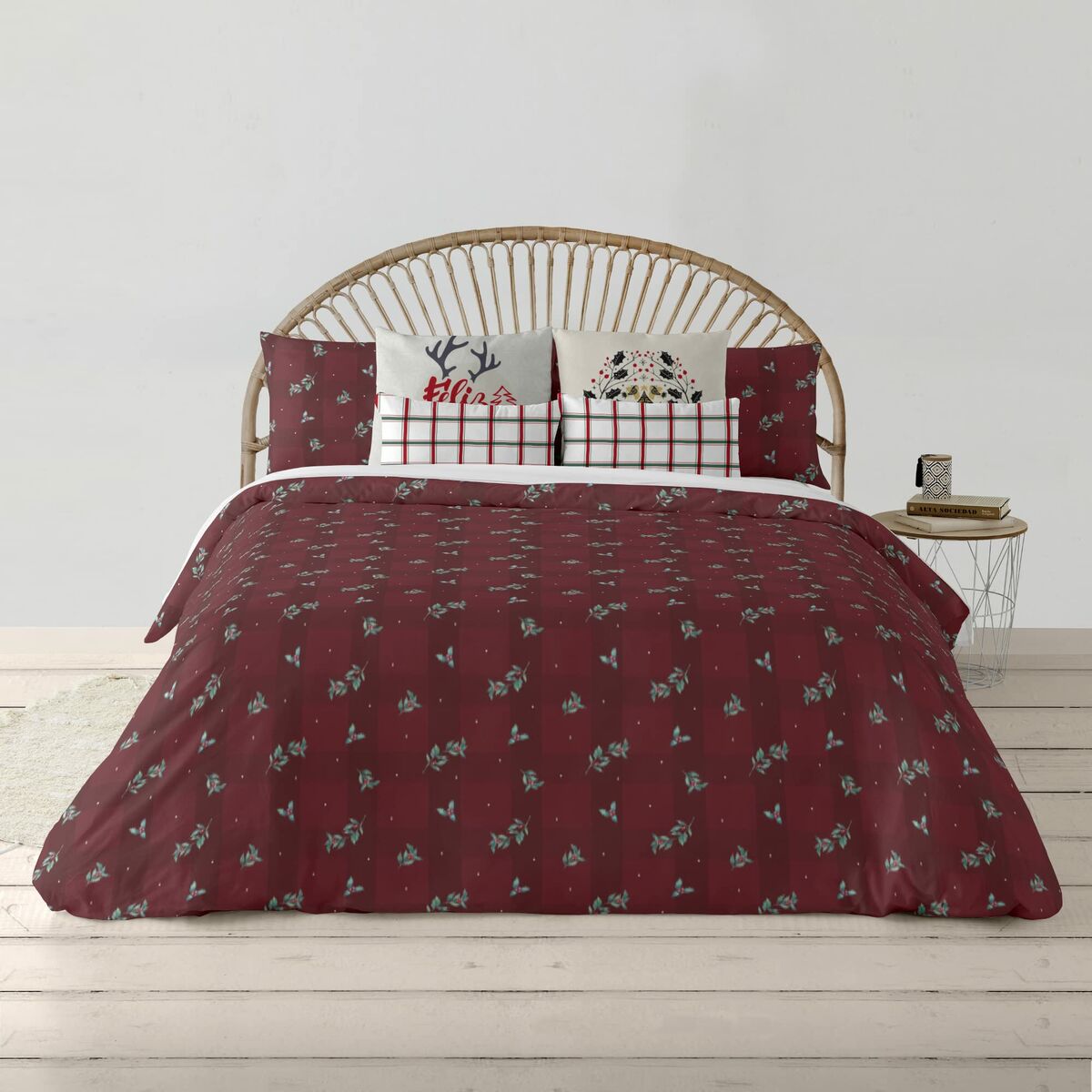 Decolores Duvet Cover Red Christmas 1 Multicolor 140 x 200 cm