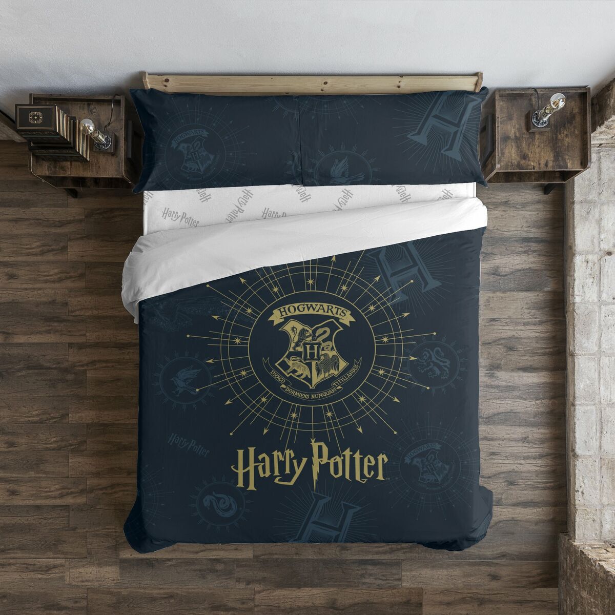 Funda Nórdica Harry Potter Dormiens Draco 180 x 220 cm Cama de 105