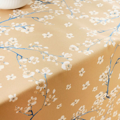 Belum Tablecloth 0120-330 Mustard 250 x 155 cm Flowers