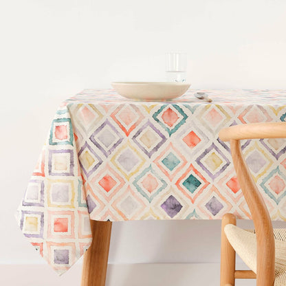 Stain-resistant tablecloth Belum 0120-364 Multicolor 200 x 150 cm Squares