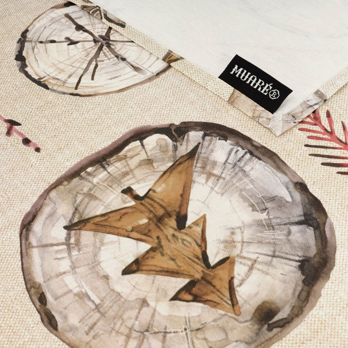 Belum Wooden Christmas stain-resistant resin tablecloth 300 x 140 cm