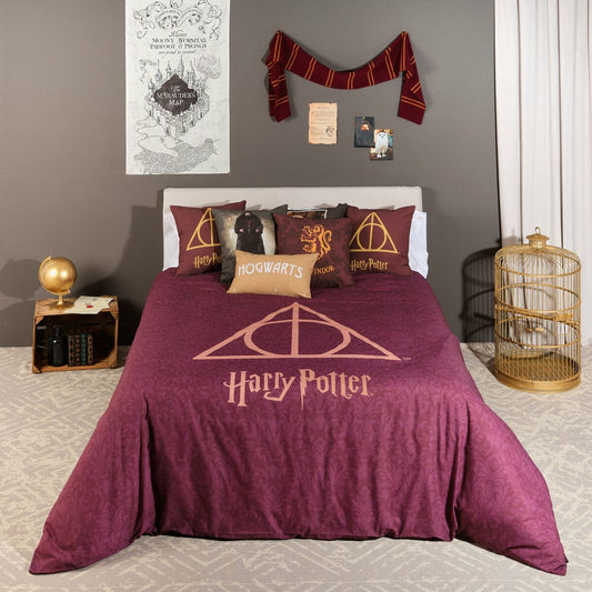 Harry Potter Deathly Hallows Duvet Cover 220 x 220 cm 135/140 bed