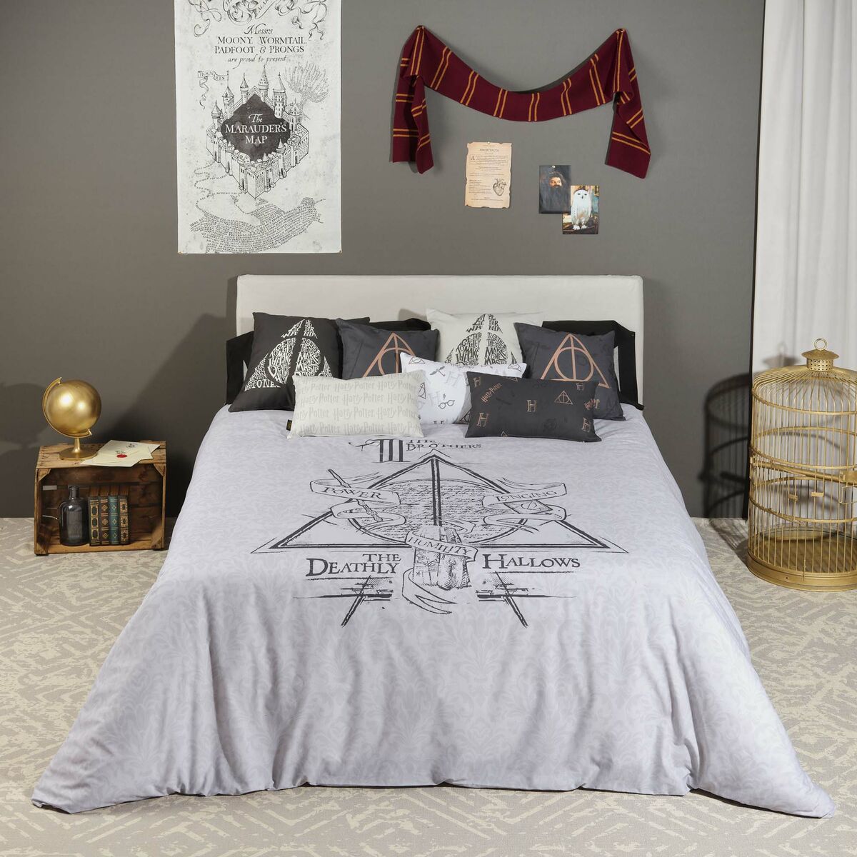 Harry Potter Deathly Hallows Legend Duvet Cover 220 x 220 cm 135/140 bed