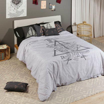 Funda Nórdica Harry Potter Deathly Hallows Legend 220 x 220 cm Cama de 135/140