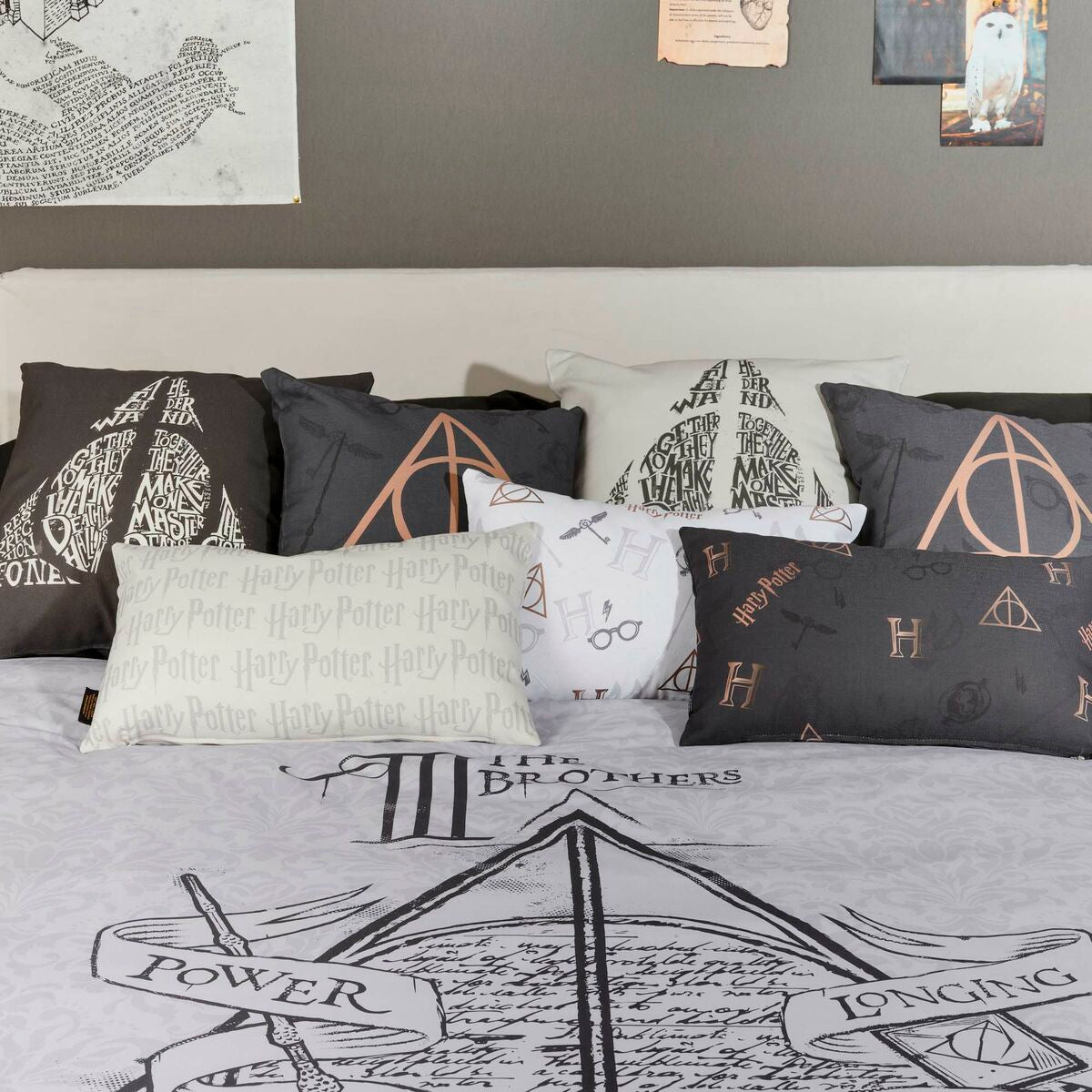 Harry Potter Deathly Hallows Duvet Cover 200 x 200 cm Bed of 120