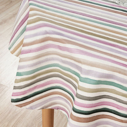 Belum Naiara 4-100 Multicoloured Striped Stain-Resistant Tablecloth