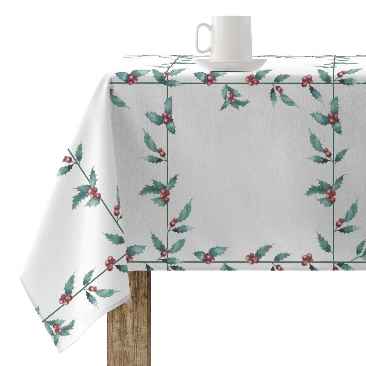 Belum White Christmas stain-resistant resin tablecloth 100 x 180 cm