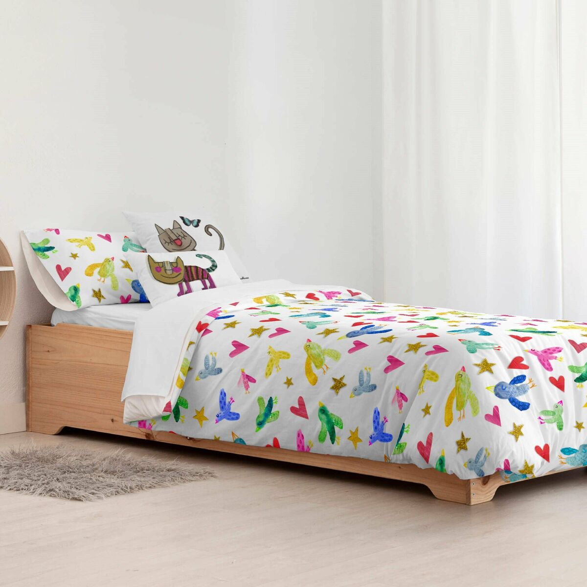 Ripshop Ocells Multicolor Duvet Cover 260 x 240 cm Bottleneck