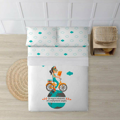 Decolores Sheet Set Multicolor Bike 240 x 270 cm