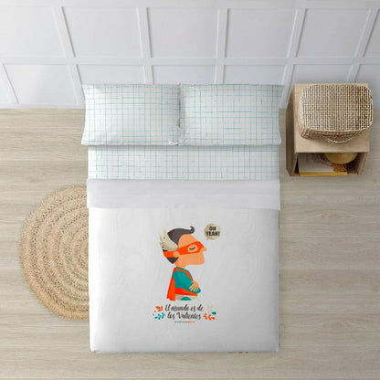 Superhero Boy Multicolored Sheet Set 210 x 270 cm