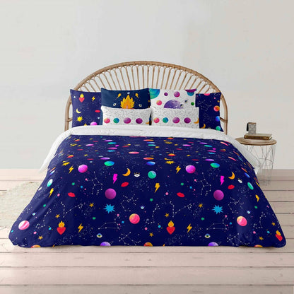 Ripshop Cosmos Duvet Cover Multicolor 140 x 200 cm Bottleneck