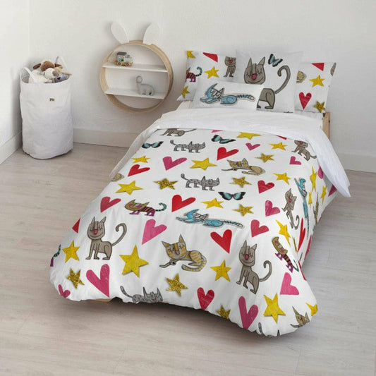 Decolores Gatets Multicolor Duvet Cover 220 x 220 cm