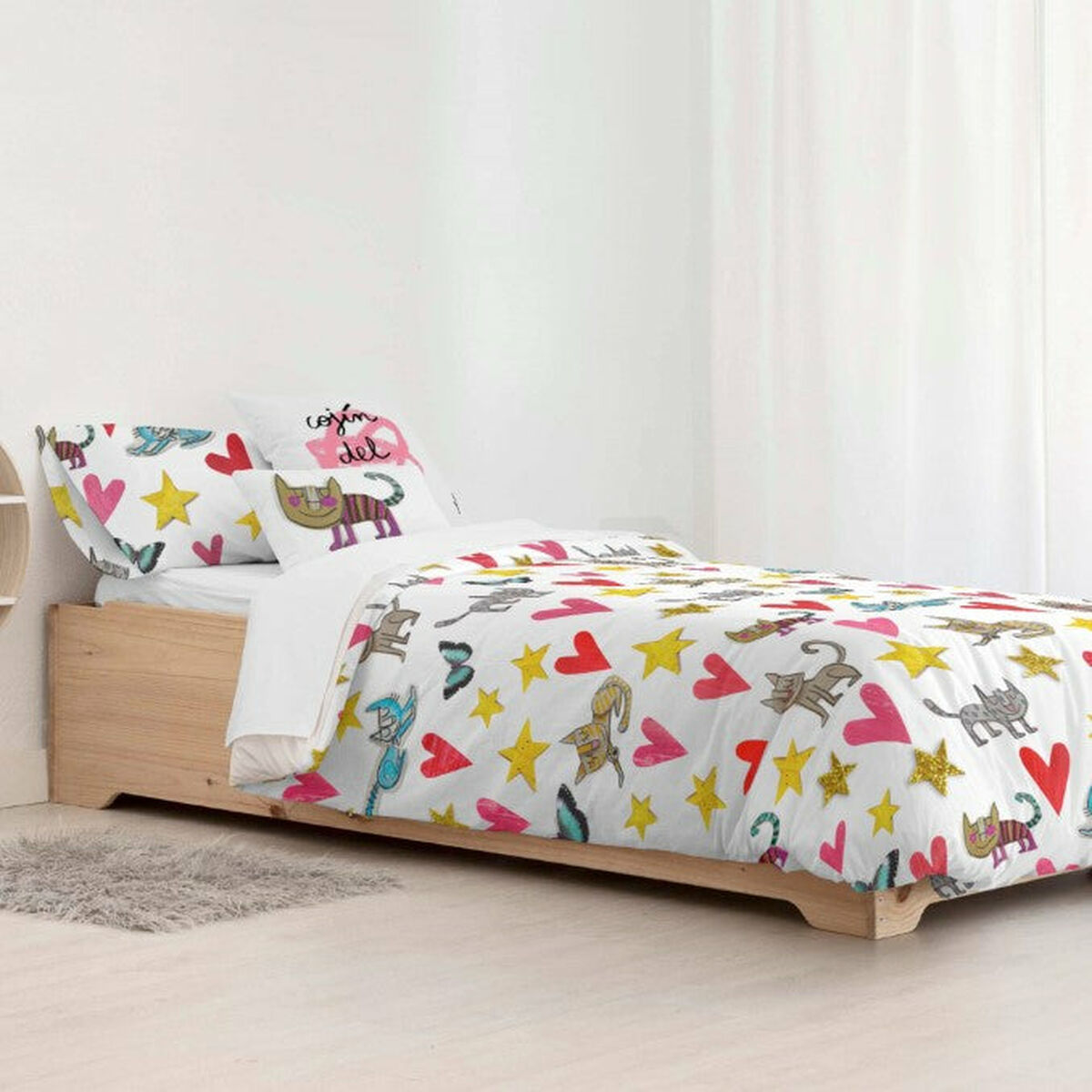 Decolores Gatets Multicolor Duvet Cover 260 x 240 cm