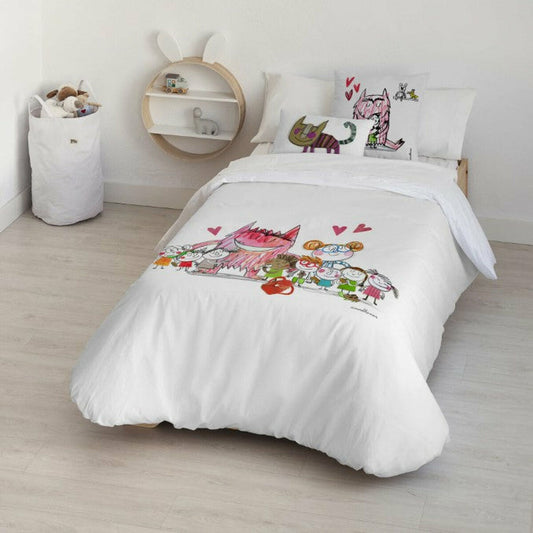 Decolores Al Cole Multicolor Duvet Cover 200 x 200 cm