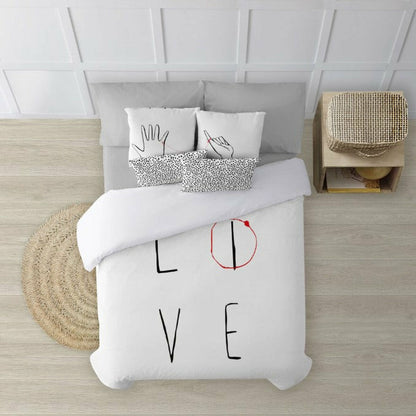 Decolores Love Multicolor Duvet Cover 140 x 200 cm