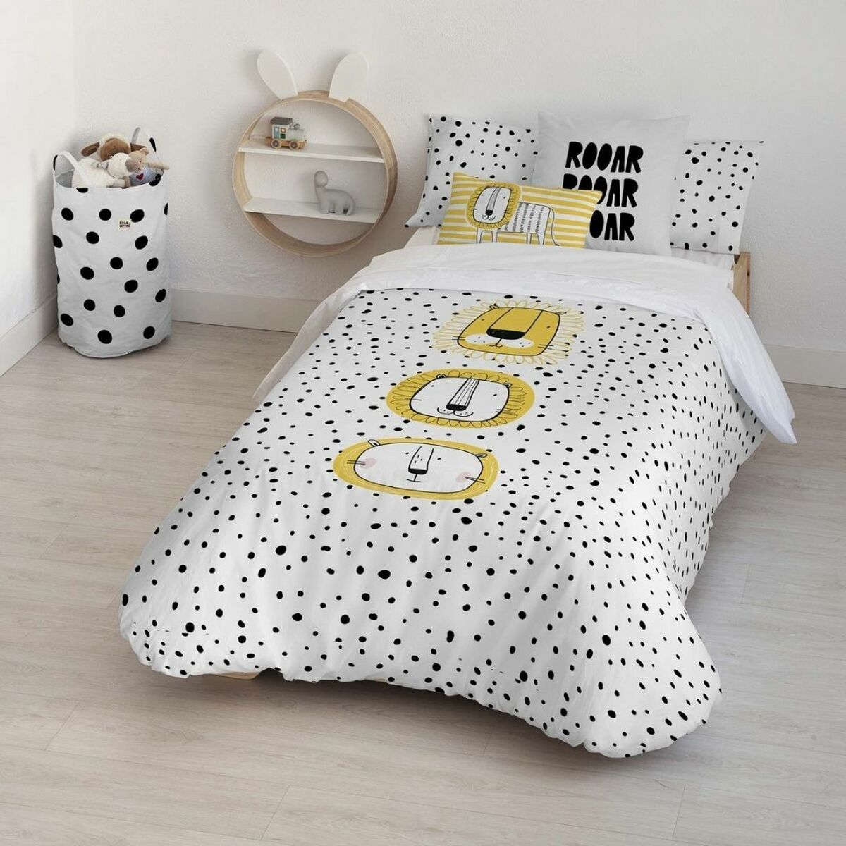 Kids&amp;Cotton Duvet Cover Dakari Big Black 155 x 220 cm