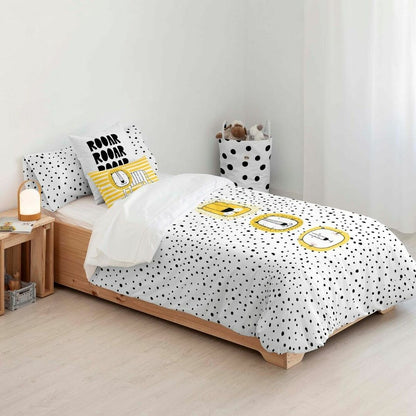 Kids&amp;Cotton Duvet Cover Dakari Big Black 155 x 220 cm