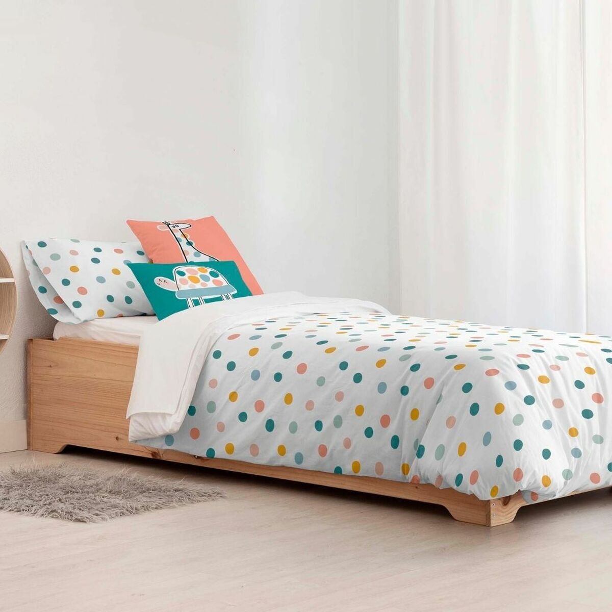 Funda Nórdica Kids&Cotton Kibo Small Multicolor 175 Hilos 180 x 220 cm 180 x 240 cm