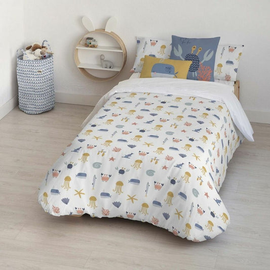 Kids&amp;Cotton Malu Duvet Cover Small Blue White 175 Thread Count 180 x 220 cm 180 x 240 cm